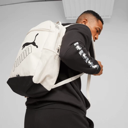 Рюкзак женский Puma Phase Backpack II молочного цвета