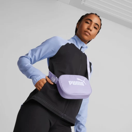Сумка жіноча Puma Core Base Cross Body Bag бузкового кольору