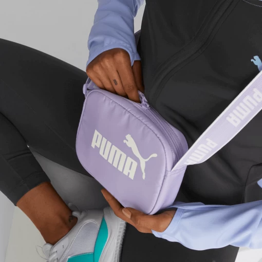 Сумка жіноча Puma Core Base Cross Body Bag бузкового кольору