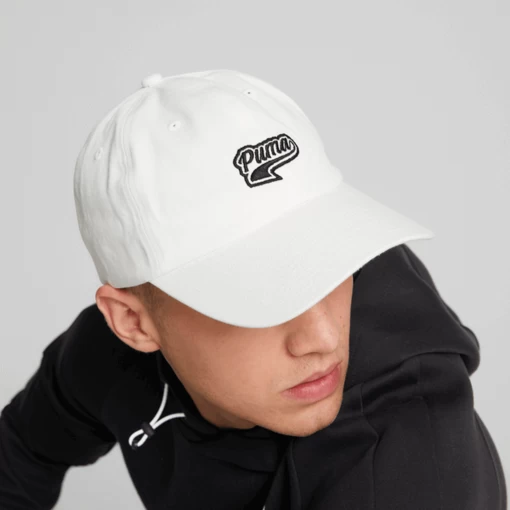 Кепка чоловіча-жіноча Puma Script Logo Cap білого кольору