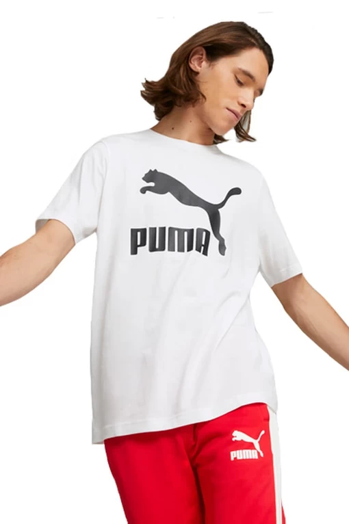 Футболка чоловіча Puma Classics Logo Tee білого кольору