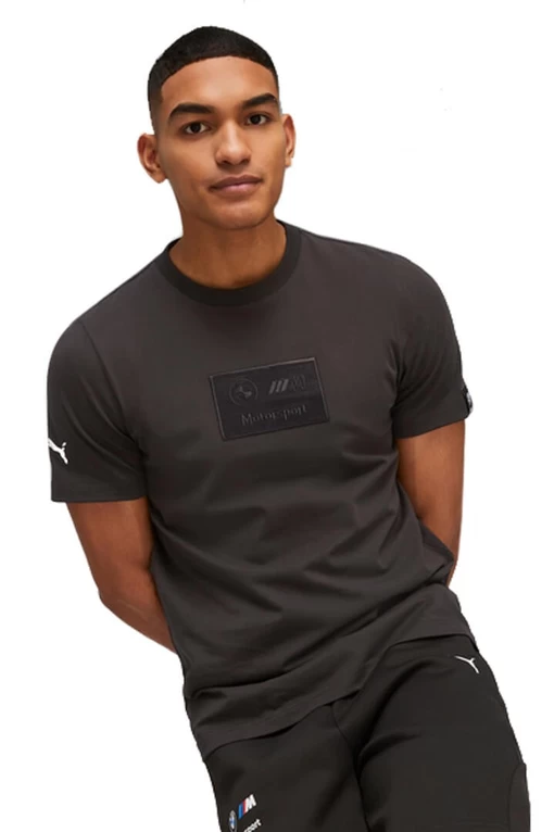 Футболка чоловіча Puma BMW MMS Logo Tee + чорного кольору 53814101