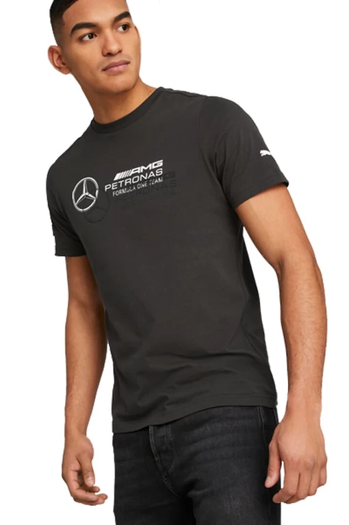 Футболка мужская Puma MAPF1 Logo Tee черного цвета 53848201