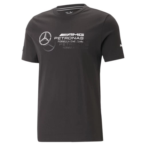 Футболка мужская Puma MAPF1 Logo Tee черного цвета 53848201