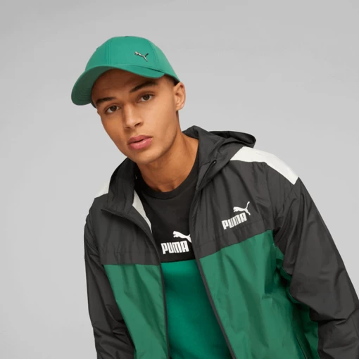 Кепка мужская-женская Puma Metal Cat Cap зеленого цвета