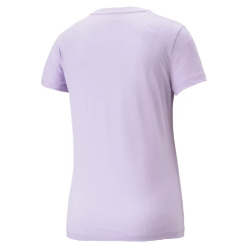 Футболка жіноча Puma ESS Logo Heather Tee бузкового кольору