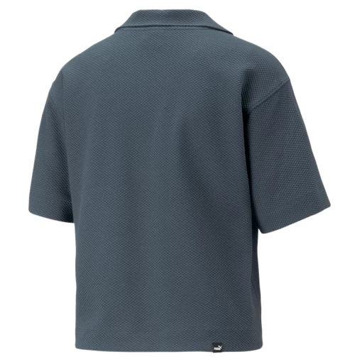 Футболка женская Puma HER Polo Tee темно-синего цвета