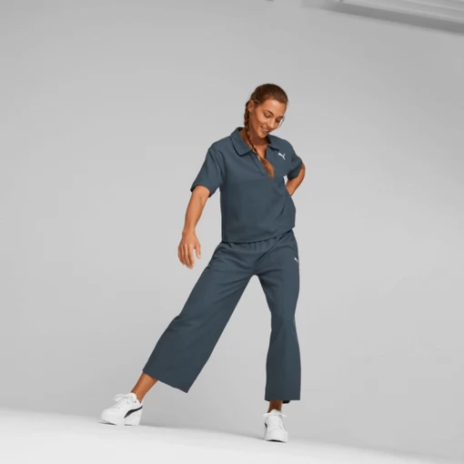 Спортивні штани жіночі Puma HER Straight Pants темно-синього кольору