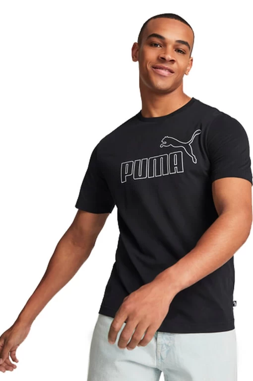 Футболка мужская Puma ESS ELEVATED Tee черного цвета