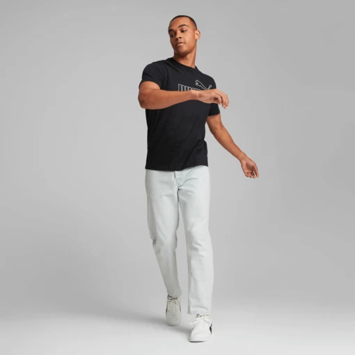 Футболка мужская Puma ESS ELEVATED Tee черного цвета