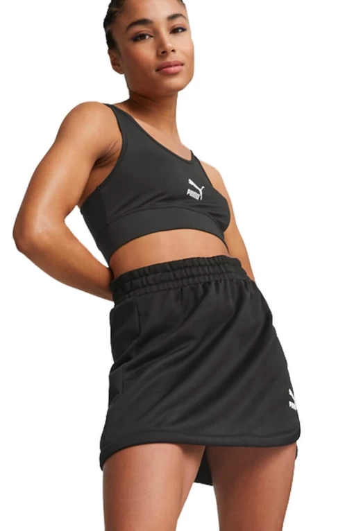 Спортивная юбка женская Puma CLASSICS A-LINE SKIRT черного цвета