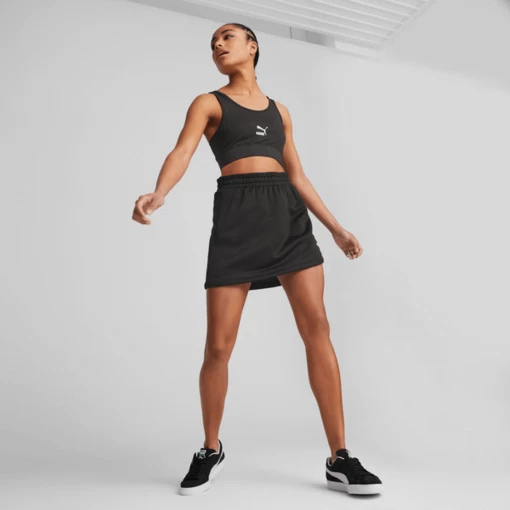Спортивная юбка женская Puma CLASSICS A-LINE SKIRT черного цвета