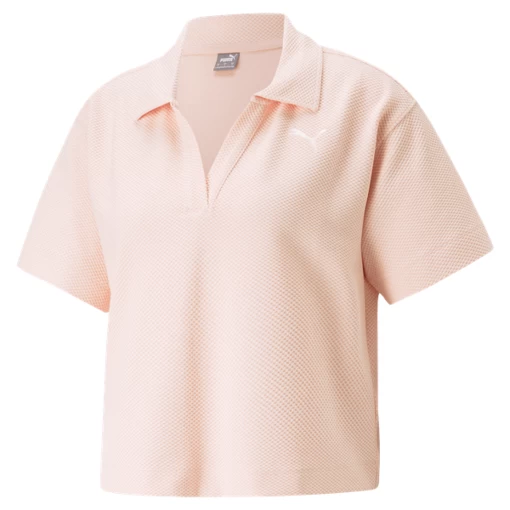 Футболка жіноча Puma HER Polo Tee світло-рожевого кольору