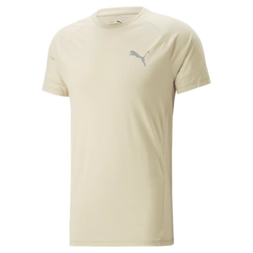 Футболка мужская Puma EVOSTRIPE Tee молочного цвета