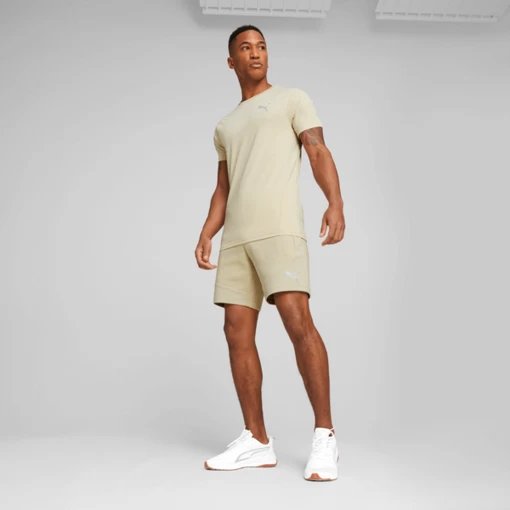 Футболка мужская Puma EVOSTRIPE Tee молочного цвета