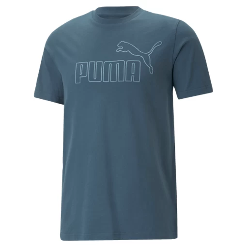 Футболка чоловіча Puma ESS ELEVATED Tee темно-синього кольору