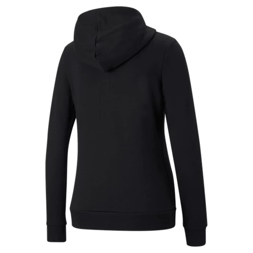 Толстовка женская Puma ESS Full-Zip Hoodie черного цвета