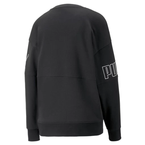 Світшот жіночий Puma Power Colorblock Crew чорного кольору