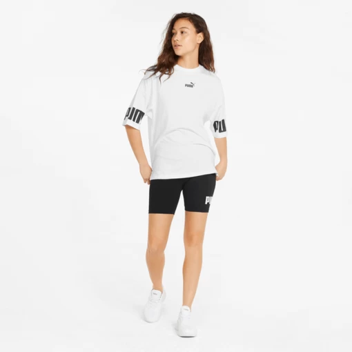 Легінси жіночі Puma ESS Logo Short Leggings чорного кольору