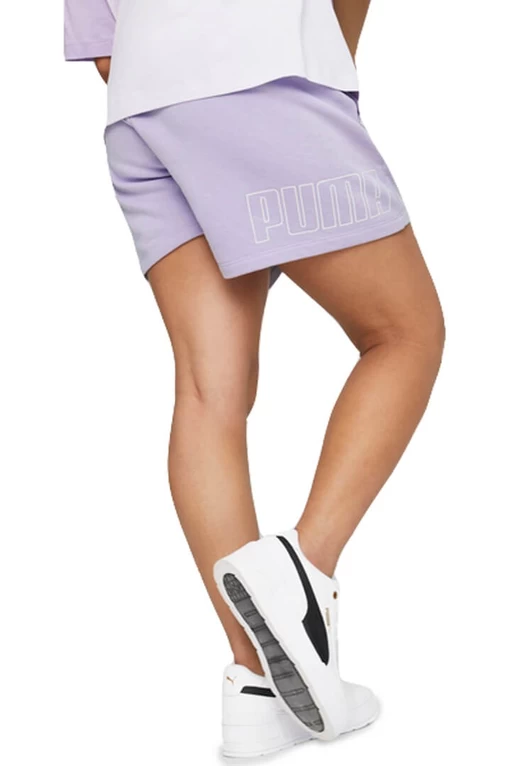 Спортивні шорти жіночі Puma POWER Colorblock Shorts бузкового кольору