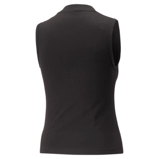 Майка женская Puma ESS Slim Logo Tank черного цвета