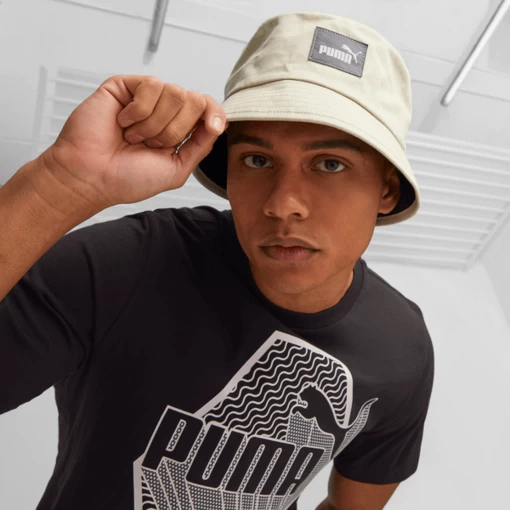 Панама чоловіча-жіноча Puma Core Bucket бежевого кольору
