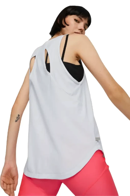 Майка женская Puma Running Tank белого цвета