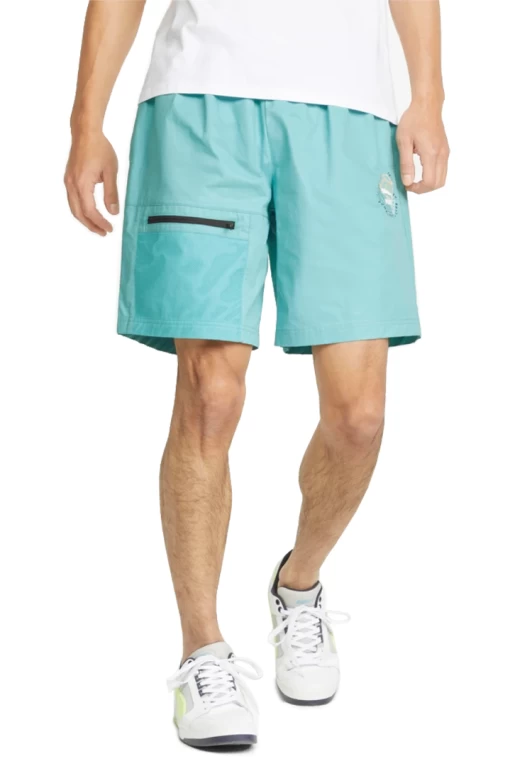 Шорты мужские Puma HC Twill Shorts бирюзового цвета