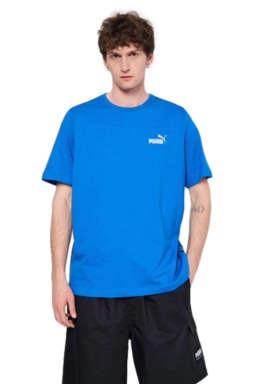 Футболка чоловіча Puma ESS Small Logo Tee синього кольору