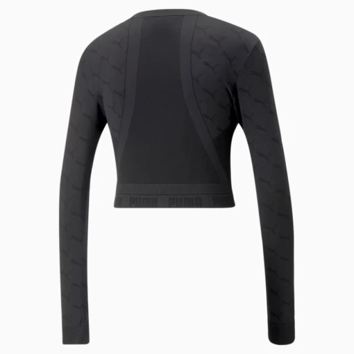 Футболка женская Puma EVOKNIT Longsleeve Tee черного цвета