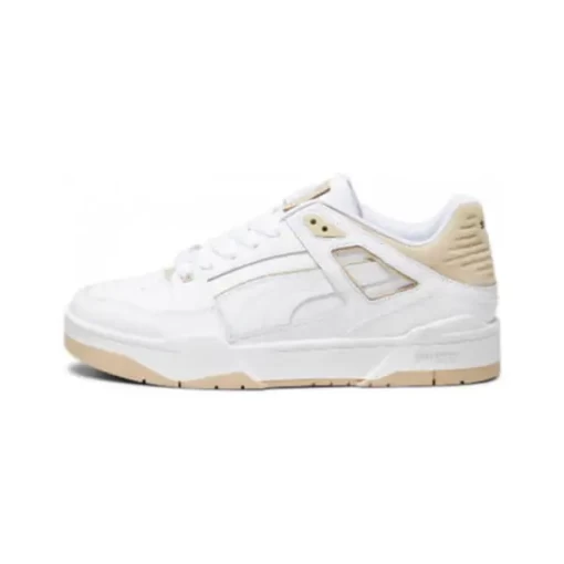 Кроссовки мужские-женские Puma Slipstream бело-песочного цвета