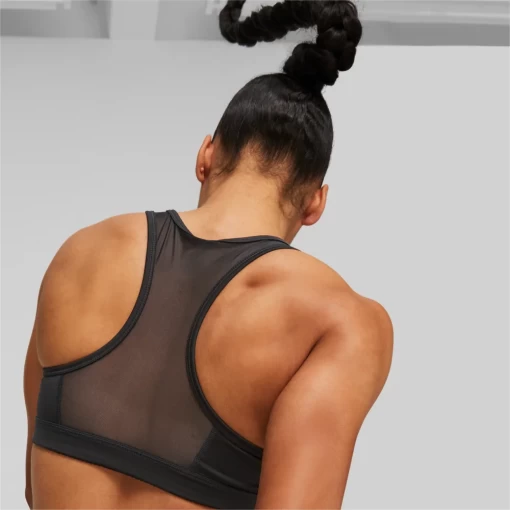 Топ жіночий Puma Mid Impact 4Keeps Bra чорного кольору