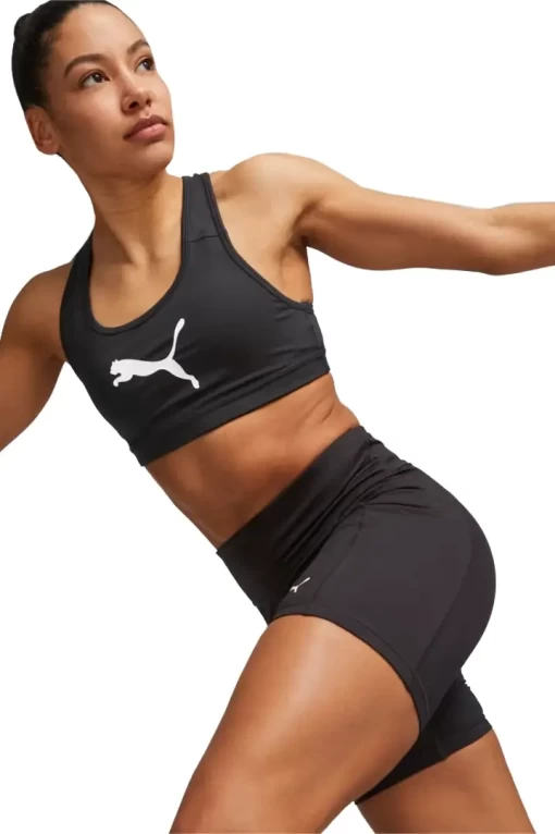 Топ жіночий Puma Mid Impact 4Keeps Bra чорного кольору