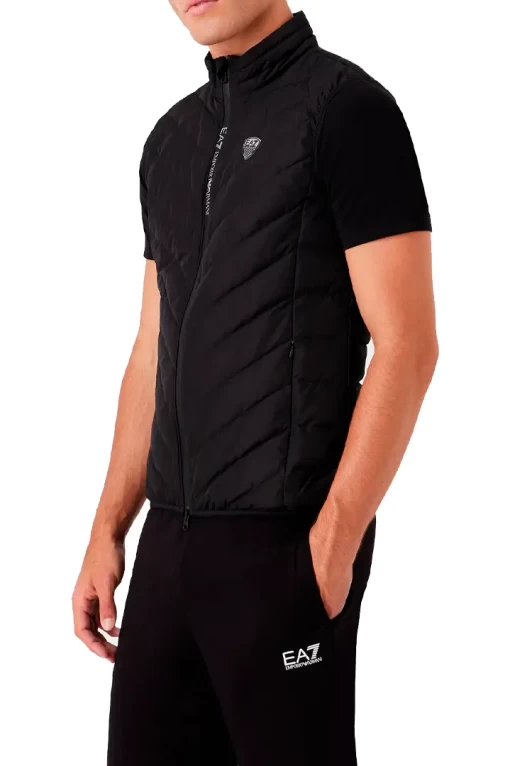 Жилетка чоловіча спортивна EA7 Emporio Armani Down Waistcoat чорного кольору