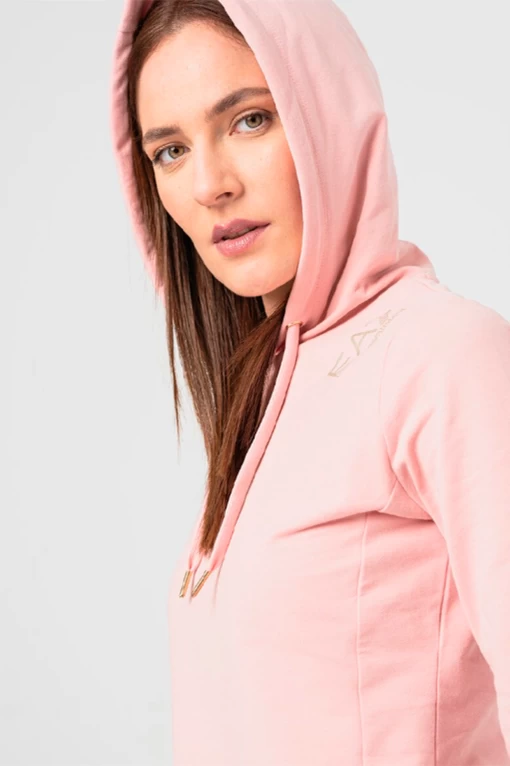 Спортивний костюм жіночий EA7 Emporio Armani Tracksuit рожево-чорного кольору