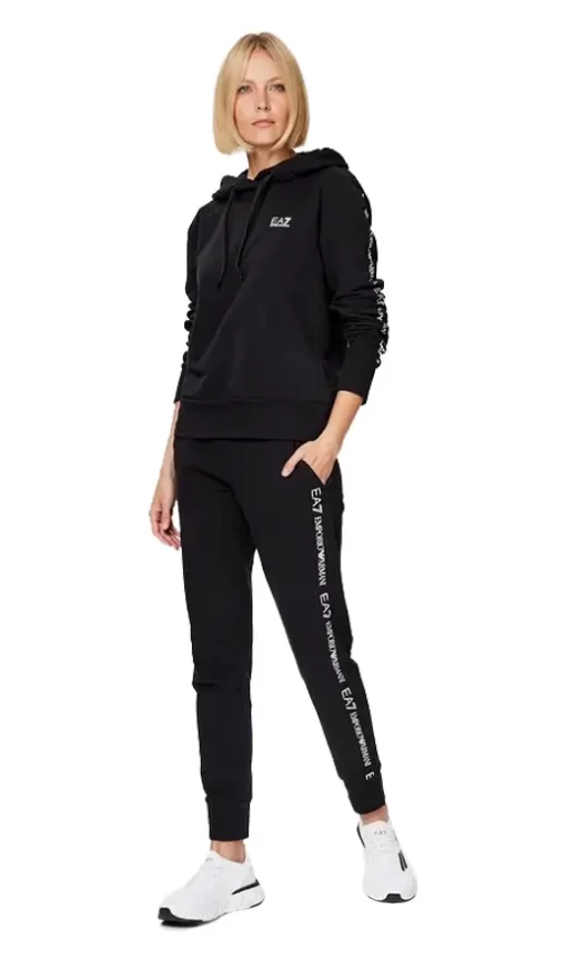 Спортивний костюм жіночий EA7 Emporio Armani Tracksuit чорного кольору