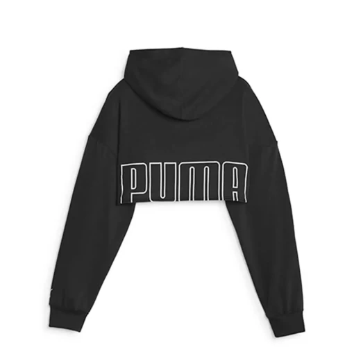 Свитшот женский Puma Fit Move Crop Hoodie черного цвета 52386801