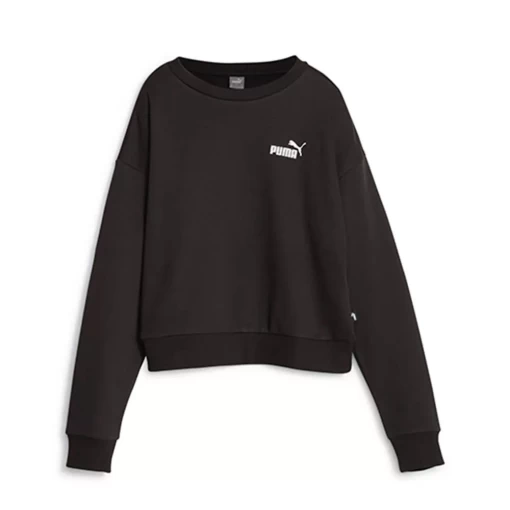 Худи женское Puma ESS+ Relaxed Crew FL черного цвета
