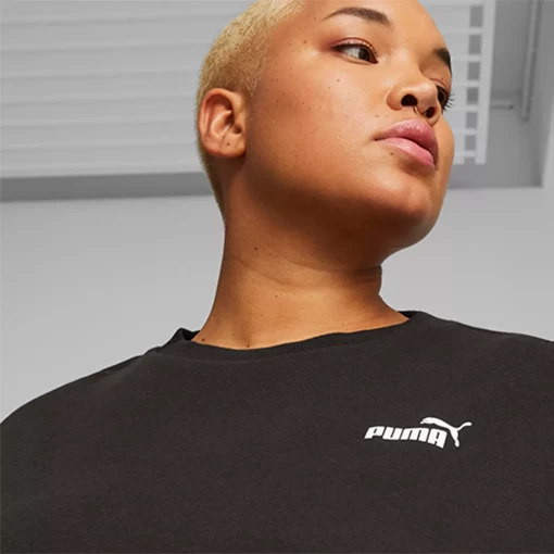 Худи женское Puma ESS+ Relaxed Crew FL черного цвета