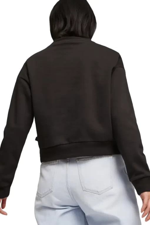 Худи женское Puma ESS+ Relaxed Crew FL черного цвета