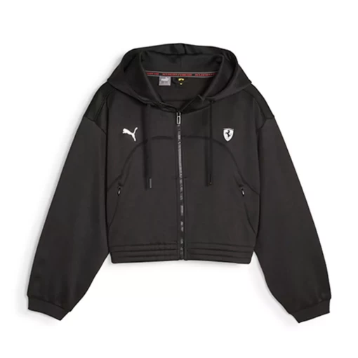 Куртка женская Puma Ferrari Style HD Swt Jkt Wmn черного цвета 62099201