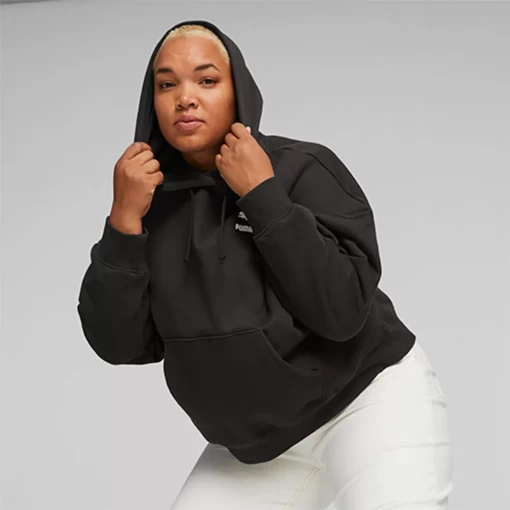 Худи женское Puma Classics Oversized Hoodie черного цвета 62140701