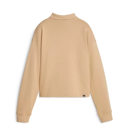 Худи женское Puma Her High-Neck Half-Zip песочного цвета