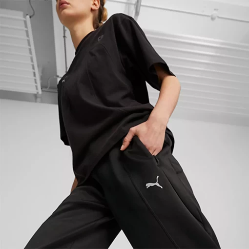 Спортивные брюки женские Puma Ferrari Style Sweat Pnts Wmn черного цвета