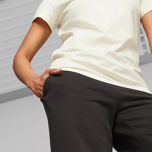Спортивні штани жіночі Puma ESS+ Straight Leg Pants чорного кольору