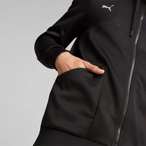 Куртка спортивна чоловіча Puma Ferrari Style Hdd Sweat Jckt чорного кольору