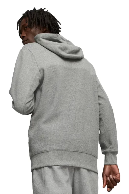 Куртка спортивна чоловіча Puma BMW MMS Hdd Sweat Jacket сірого кольору