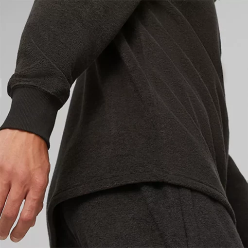 Худі чоловіче Puma CLASSICS Fleece Half Zip чорного кольору
