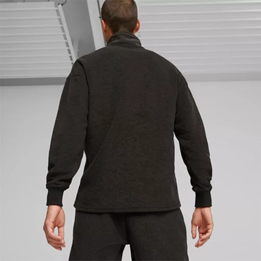 Худі чоловіче Puma CLASSICS Fleece Half Zip чорного кольору