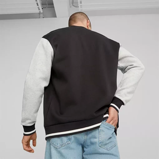 Куртка спортивна чоловіча Puma Squad Track Jacket чорно-сірого кольору